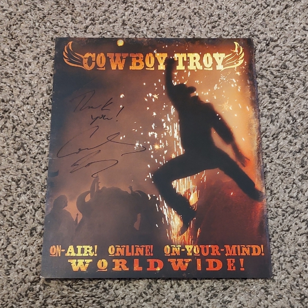Cowboy Troy Signed Photo
